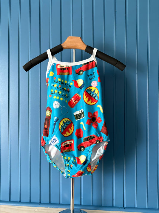 AXS Trend Setter Thin Strap Stranger Things Gymnastics leotard