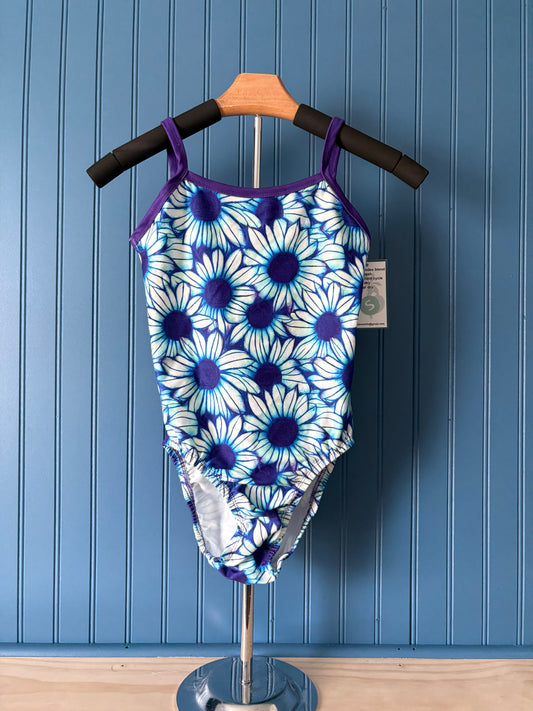 AS Dramatic Daisies Thin Strap Gymnastics Leotard
