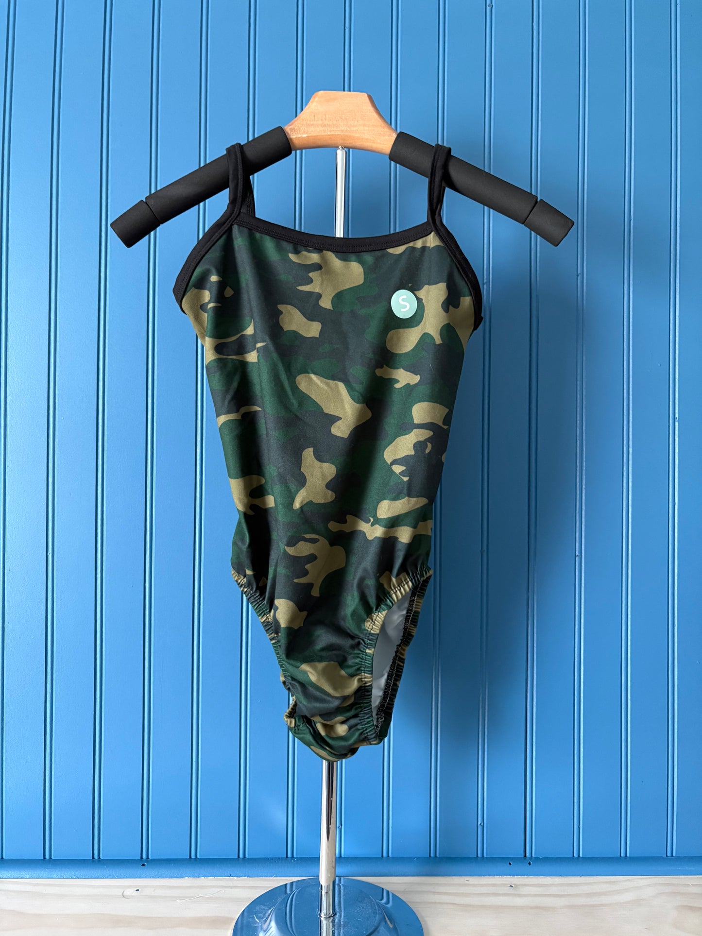 AS Thin Strap Camo Gymnastics Leotard