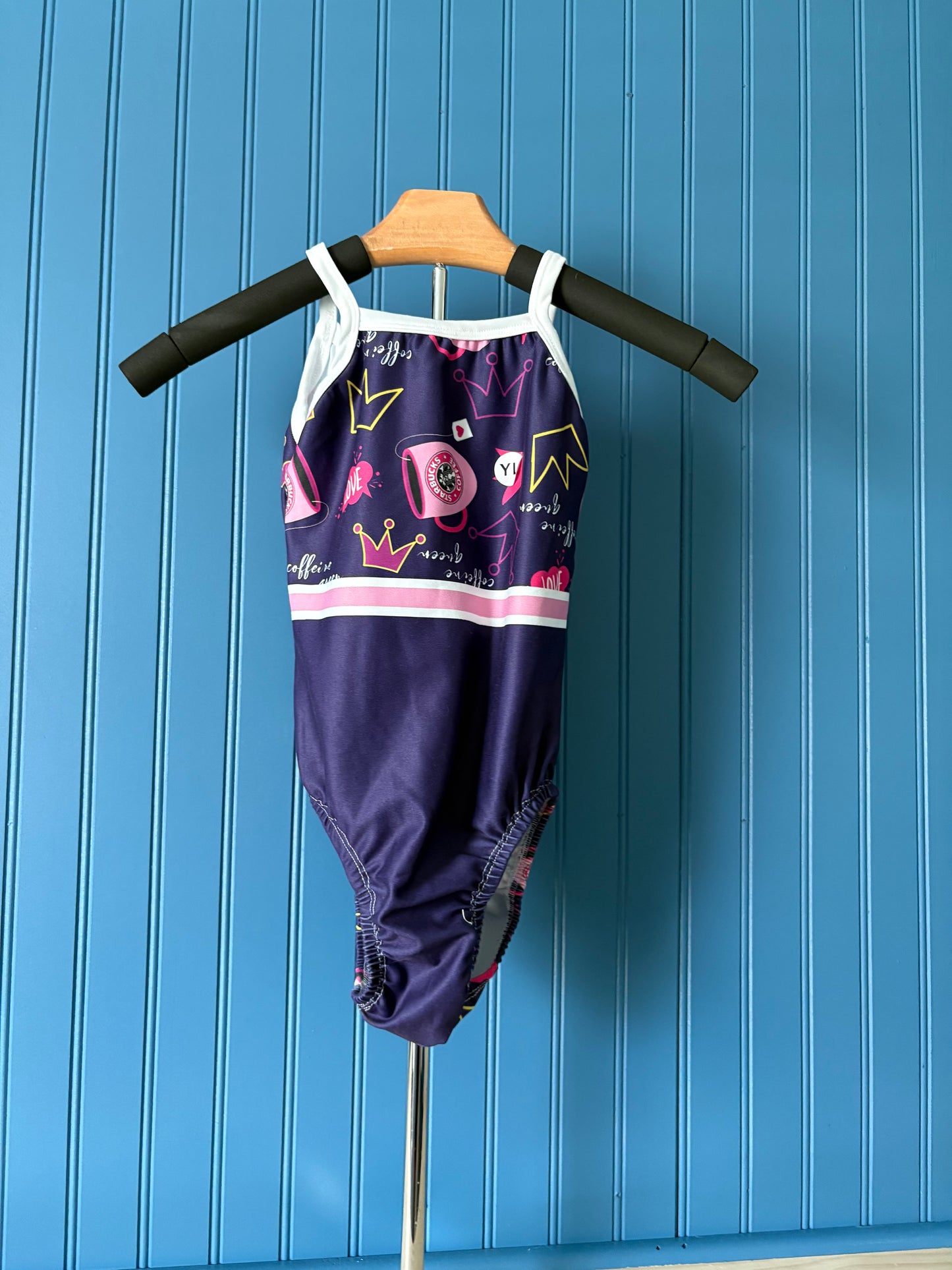 CL Thin Strap Caffeine Queen Gymnastics Leotard