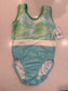 AS Morning Ferns Criss Cross Tank Gymnastics Leotard