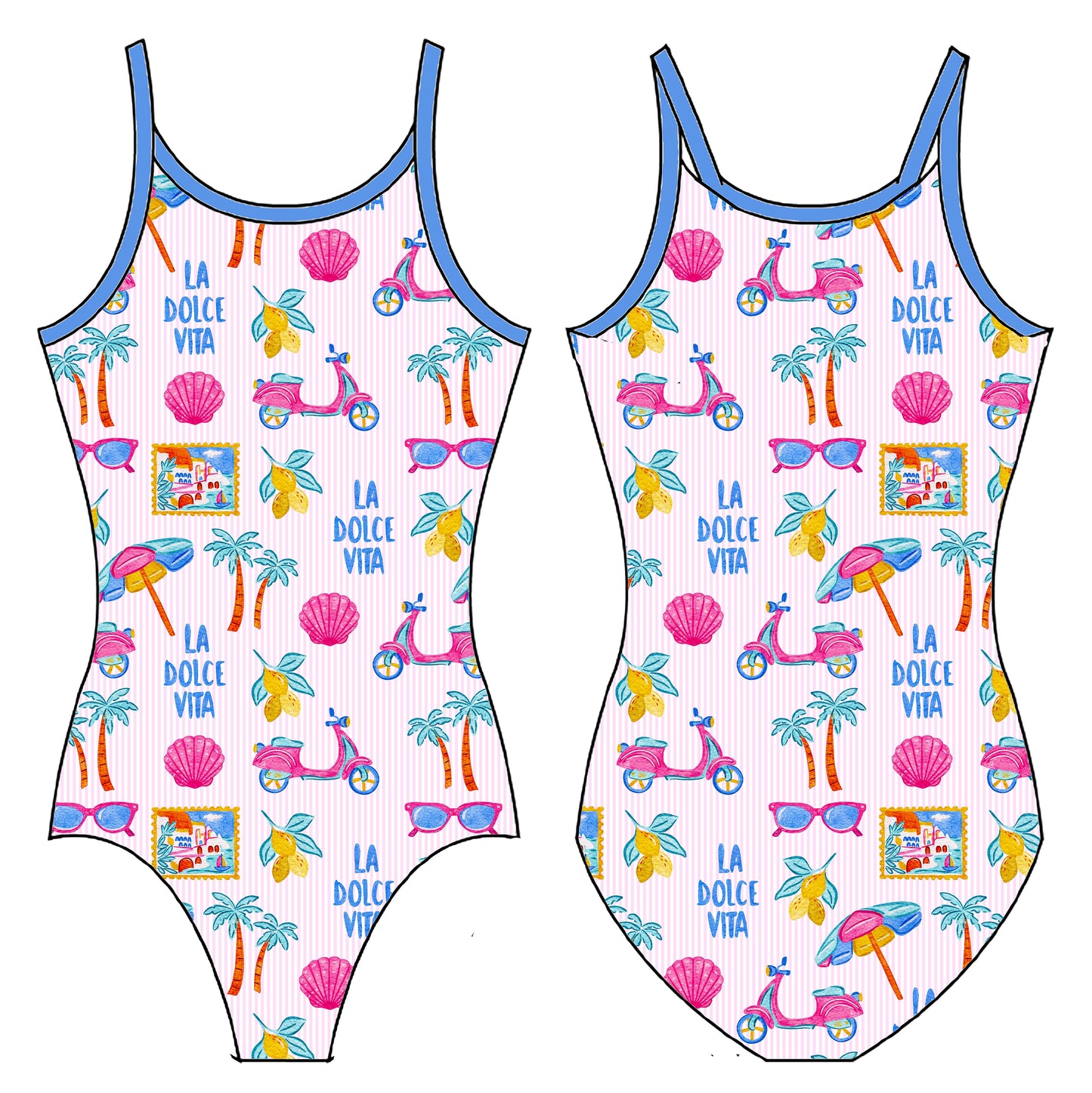 ITALIAN SUMMER GYMNASTICS LEOTARD