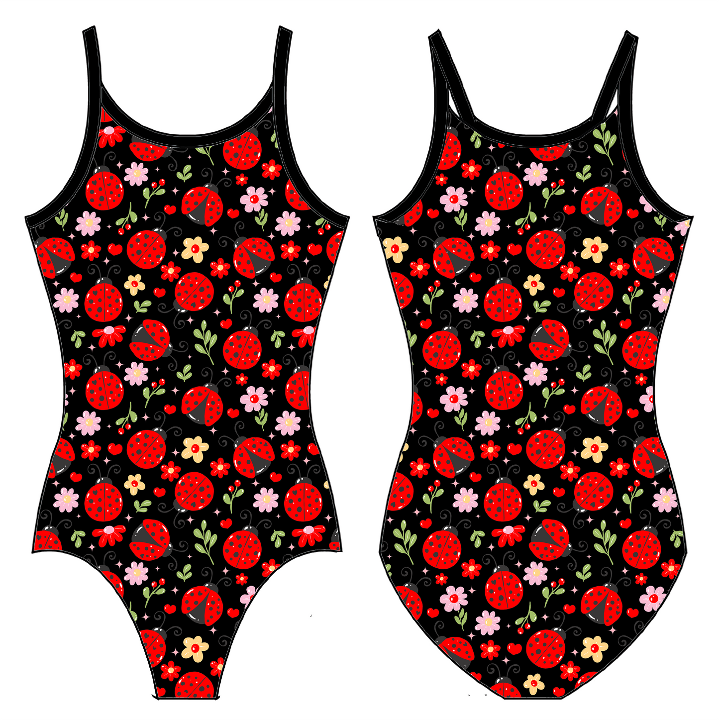 LUCKY BUGS GYMNASTICS LEOTARD