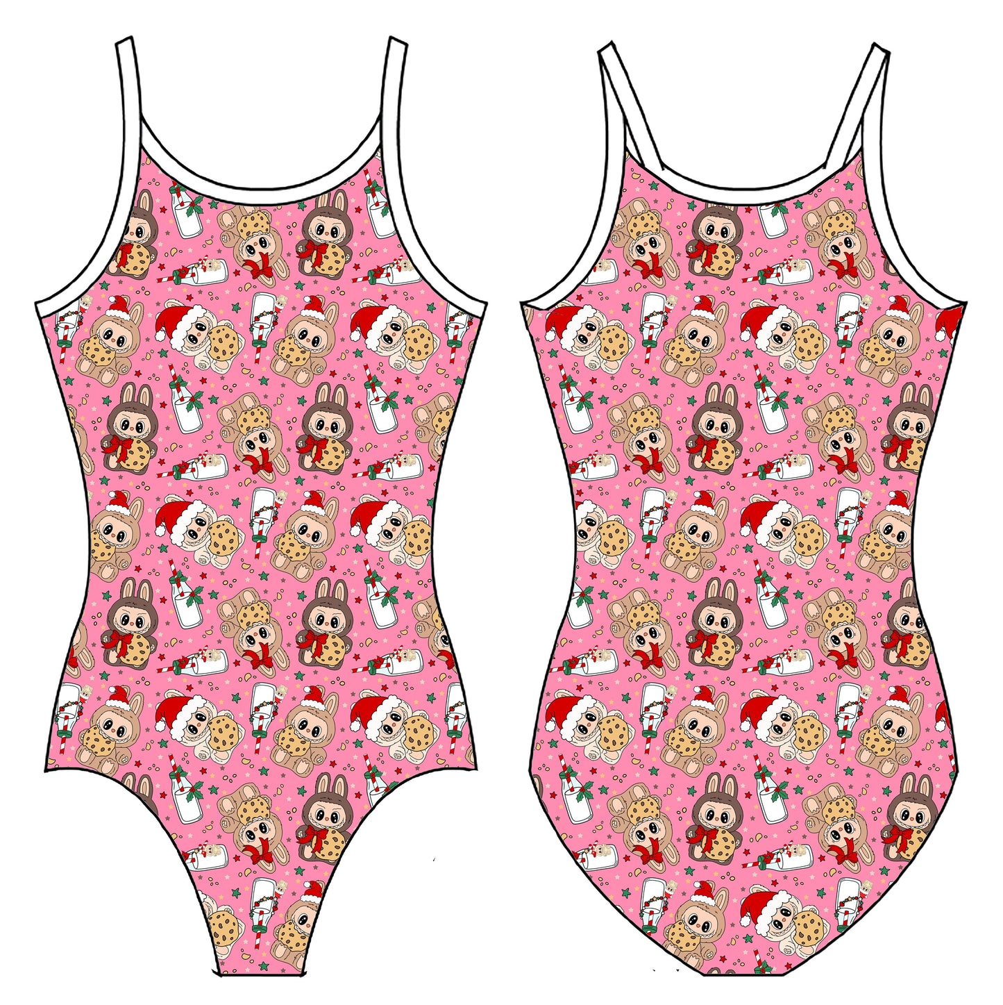 LABUBU CHRISTMAS GYMNASTICS LEOTARD