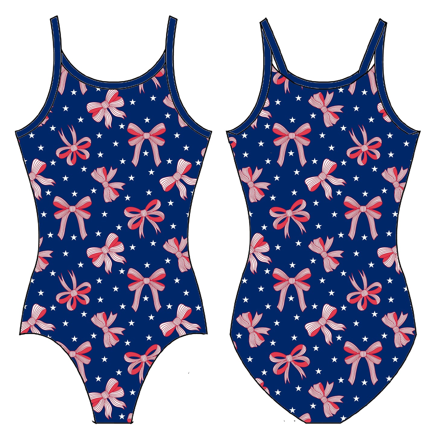 MISS 4TH OF JULY GYMNASTICS LEOTARD