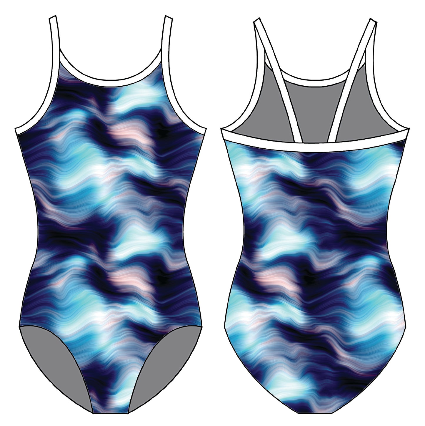 MOODY INDIGO  GYMNASTICS LEOTARD