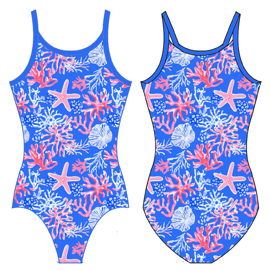 OCEAN VIBES GYMNASTICS LEOTARD