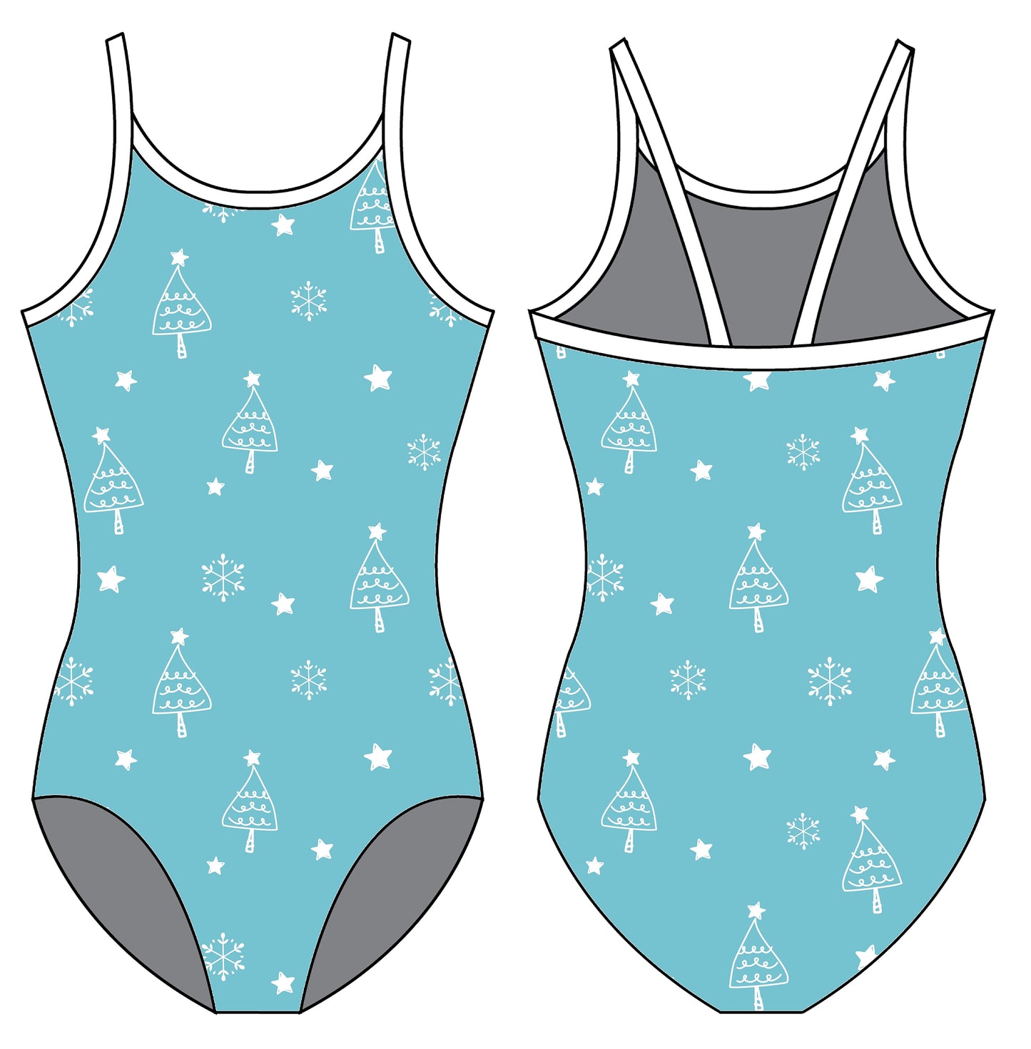 OH CHRISTMAS TREE GYMNASTICS LEOTARD