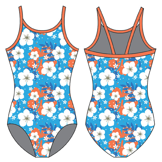 ORANGE BLOSSOM GYMNASTICS LEOTARD