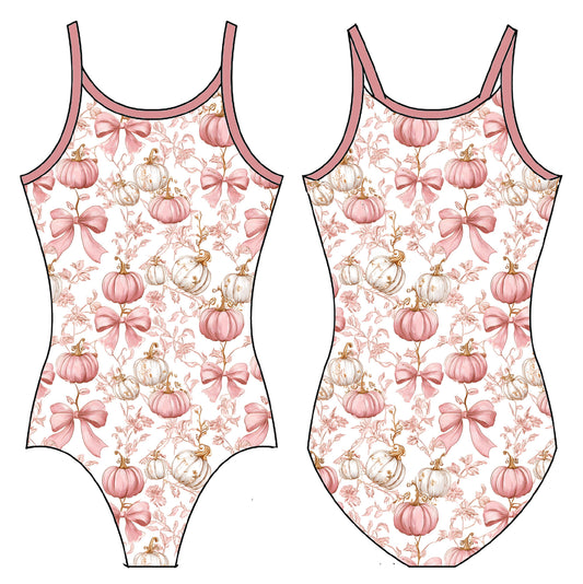 PUMPKIN COQUETTE GYMNASTICS LEOTARD