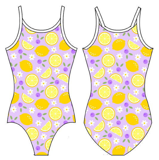 PURPLE LEMONS GYMNASTICS LEOTARD