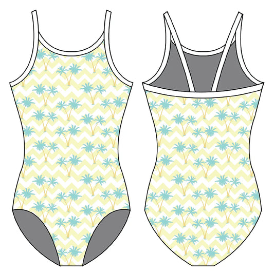 PALM TREES GYMNASTICS LEOTARD