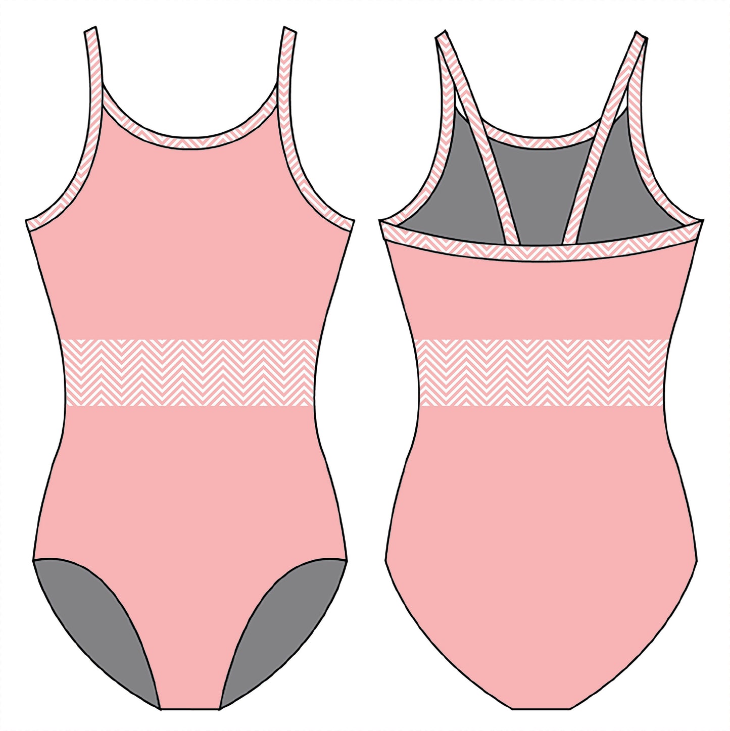 PINK DREAMS GYMNASTICS LEOTARD