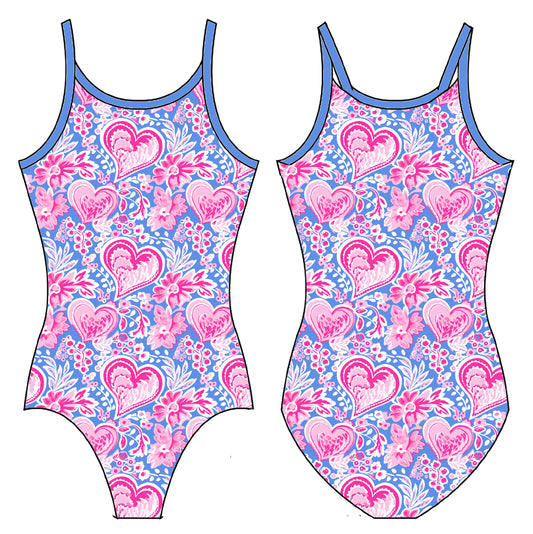 BE MINE GYMNASTICS LEOTARD