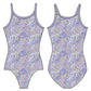 PURPLE PAISLEY GYMNASTICS LEOTARD