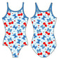 RWB CHERRIES GYMNASTICS LEOTARD