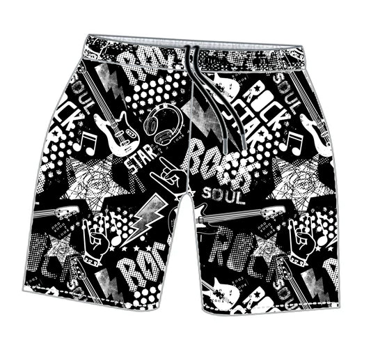 ROCK N ROLL MENS TRAINING SHORTS