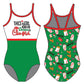 RUNS ON CHRISTMAS GYMNASTICS LEOTARD