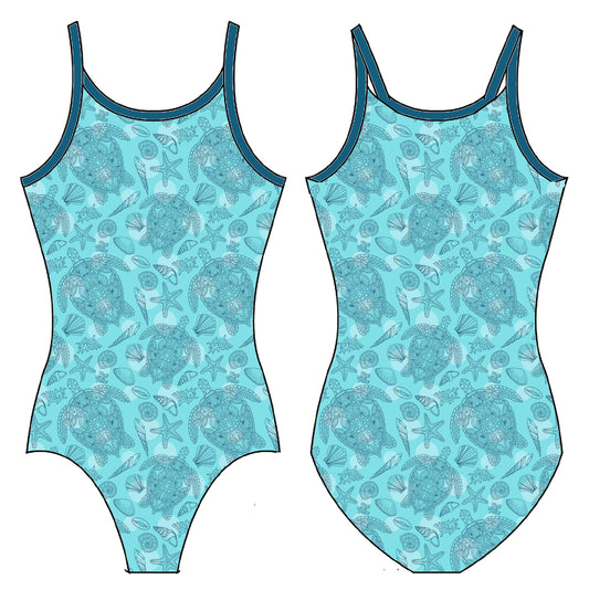 SEA TURTLES GYMNASTICS LEOTARD