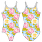 SPRING BLOOMS GYMNASTICS LEOTARD