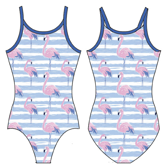 SEASIDE FLAMINGO GYMNASTICS LEOTARD