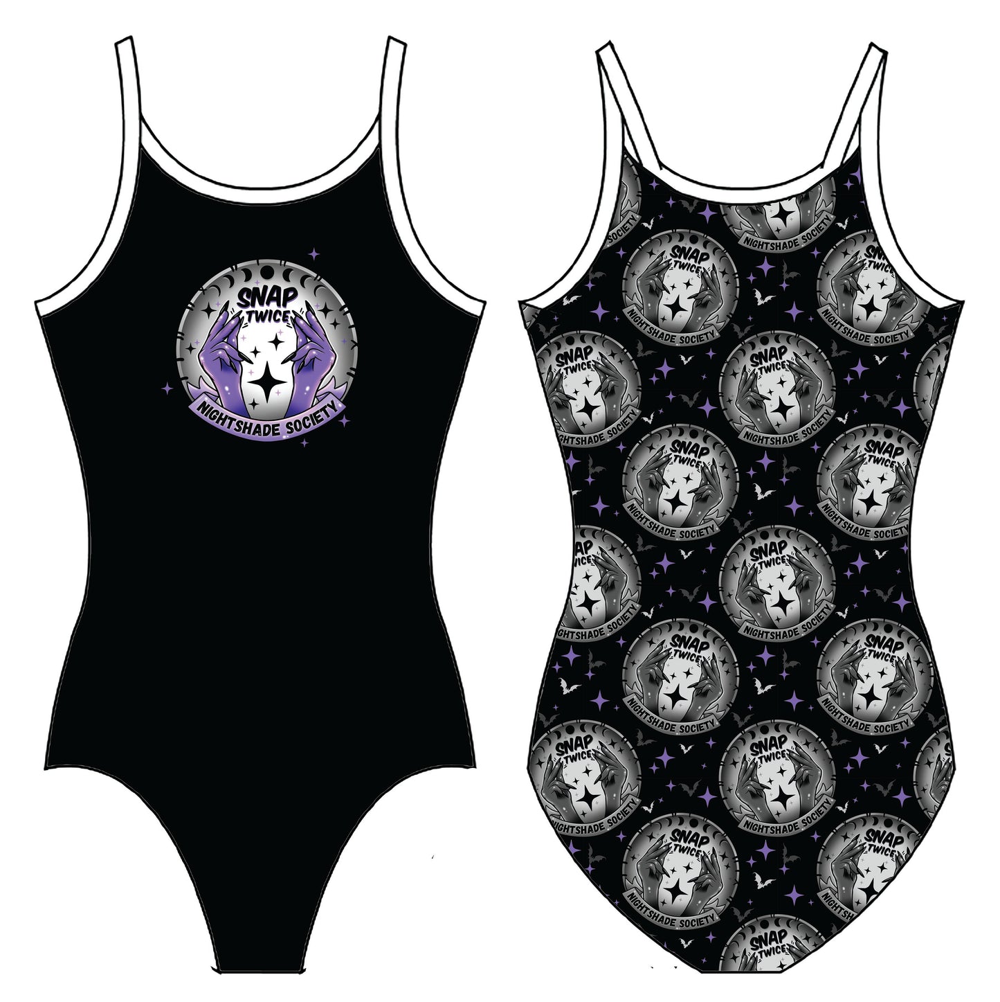 SNAP TWICE NIGHTSHADE GYMNASTICS LEOTARD
