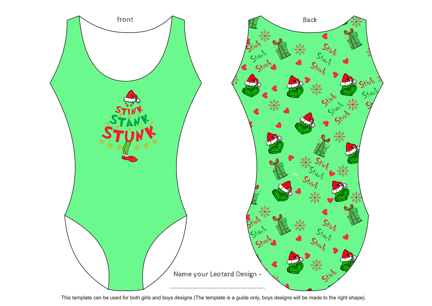 STINK STANK STUNK GYMNASTICS LEOTARD