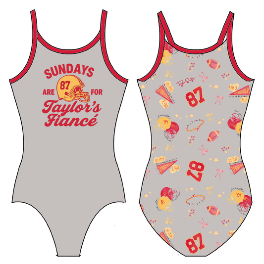 SUNDAYS ARE FOR FOOTBALL GYMNASTICS LEOTARD