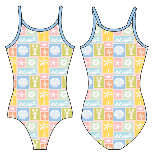 SURFS UP GYMNASTICS LEOTARD