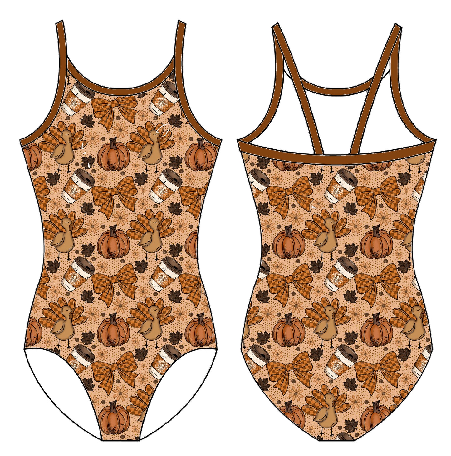 PREPPY THANKSGIVING GYMNASTICS LEOTARD