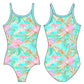 TROPICAL BLOSSOMS GYMNASTICS LEOTARD