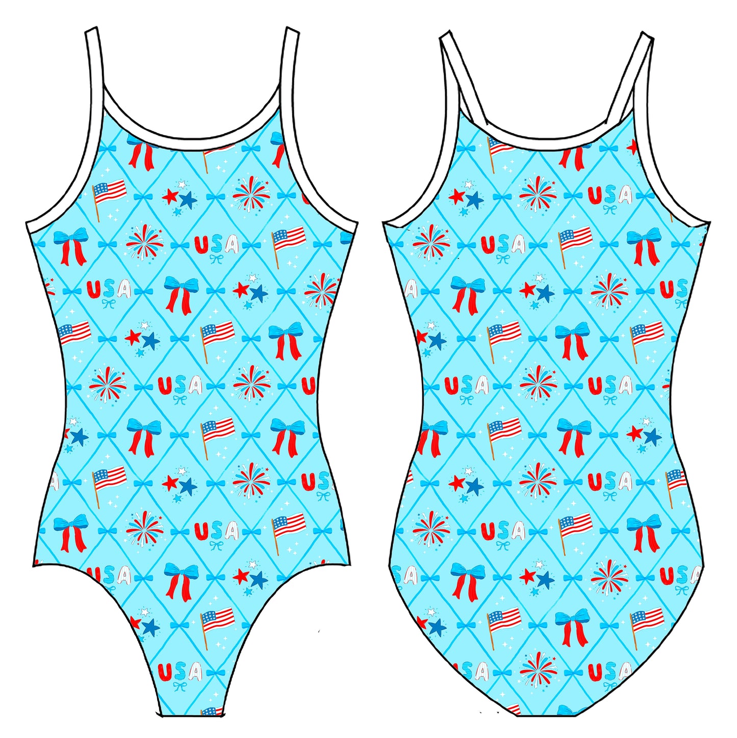 USA TRELLIS GYMNASTICS LEOTARD