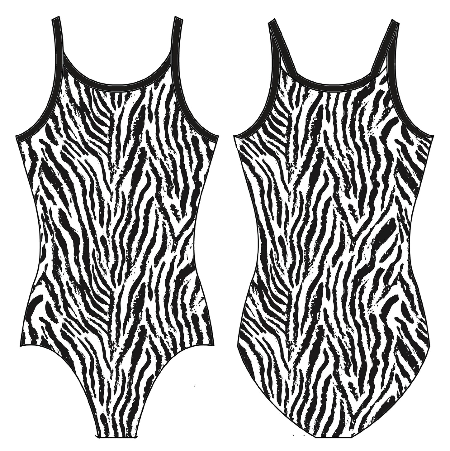 ZEBRA GYMNASTICS LEOTARD