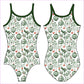 A GREEN CHRISTMAS GYMNASTICS LEOTARD - GYMNASTICS LEOTARDS