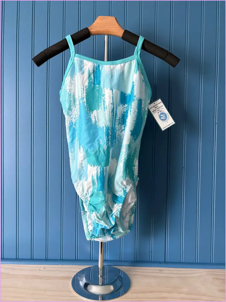 AM Thin Strap Sea foam Gymnastics Leotard