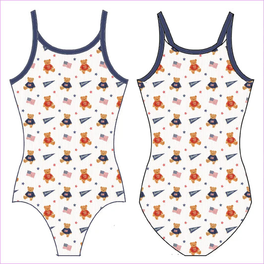 AMERICANA BEARS GYMNASTICS LEOTARD - GYMNASTICS LEOTARDS