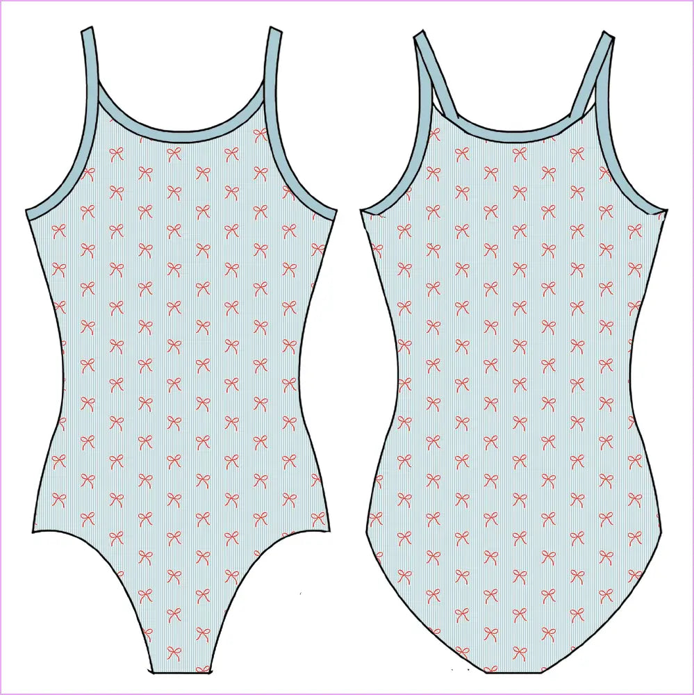 AMERICANA BOWS GYMNASTICS LEOTARD - GYMNASTICS LEOTARDS