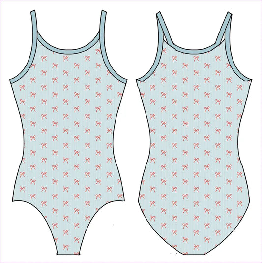 AMERICANA BOWS GYMNASTICS LEOTARD - GYMNASTICS LEOTARDS