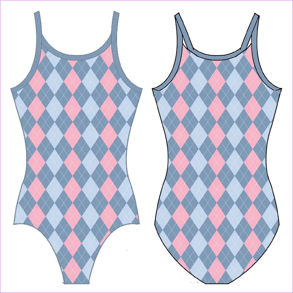 ARGYLE GYMNASTICS LEOTARD - GYMNASTICS LEOTARDS