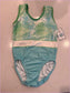 AS Morning Ferns Criss Cross Tank Gymnastics Leotard