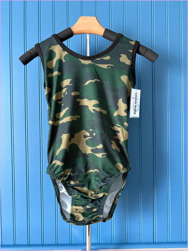 AS Tank Camo Gymnastics leotard