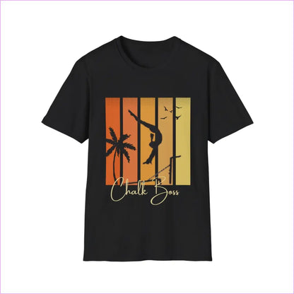 AT THE BEACH ADULT Unisex Softstyle T-Shirt - Black / S - T-Shirt