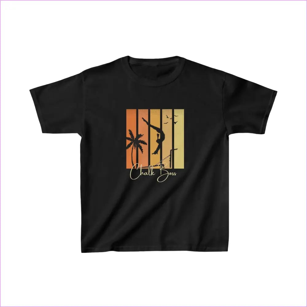 AT THE BEACH Kids Heavy Cotton™ Tee - XS / Black - Kids clothes