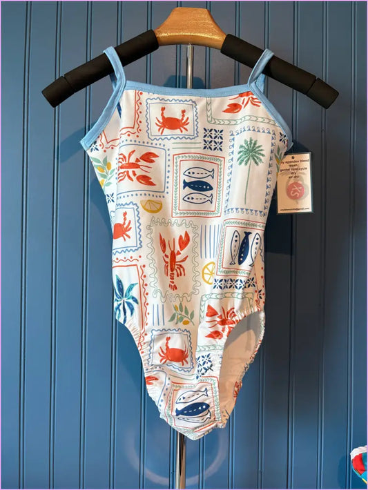 AXS Thin Strap Criss Cross Island Time Gymnastics Leotard