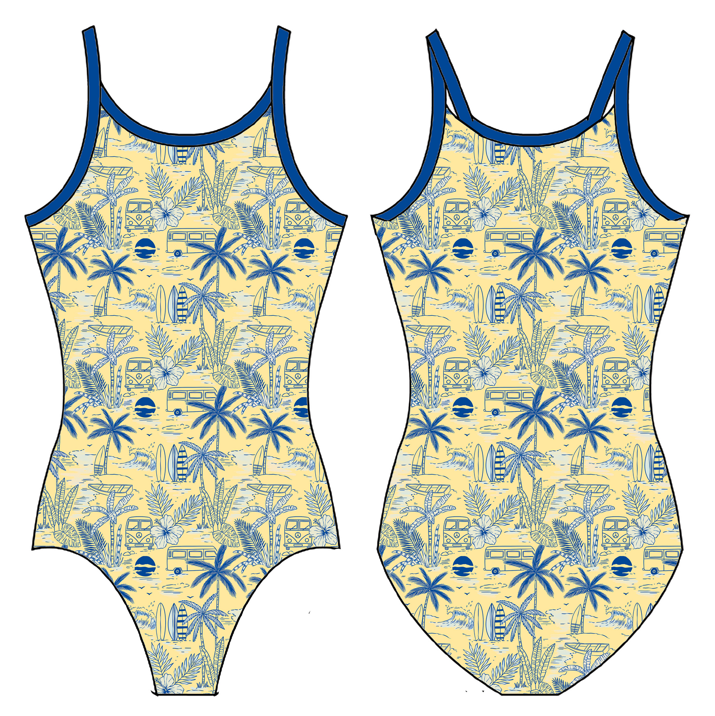 BEACHIN' GYMNASTICS LEOTARD