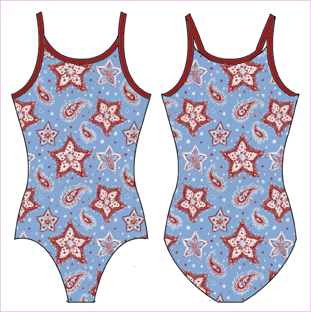 BANDANA GYMNASTICS LEOTARD - GYMNASTICS LEOTARDS