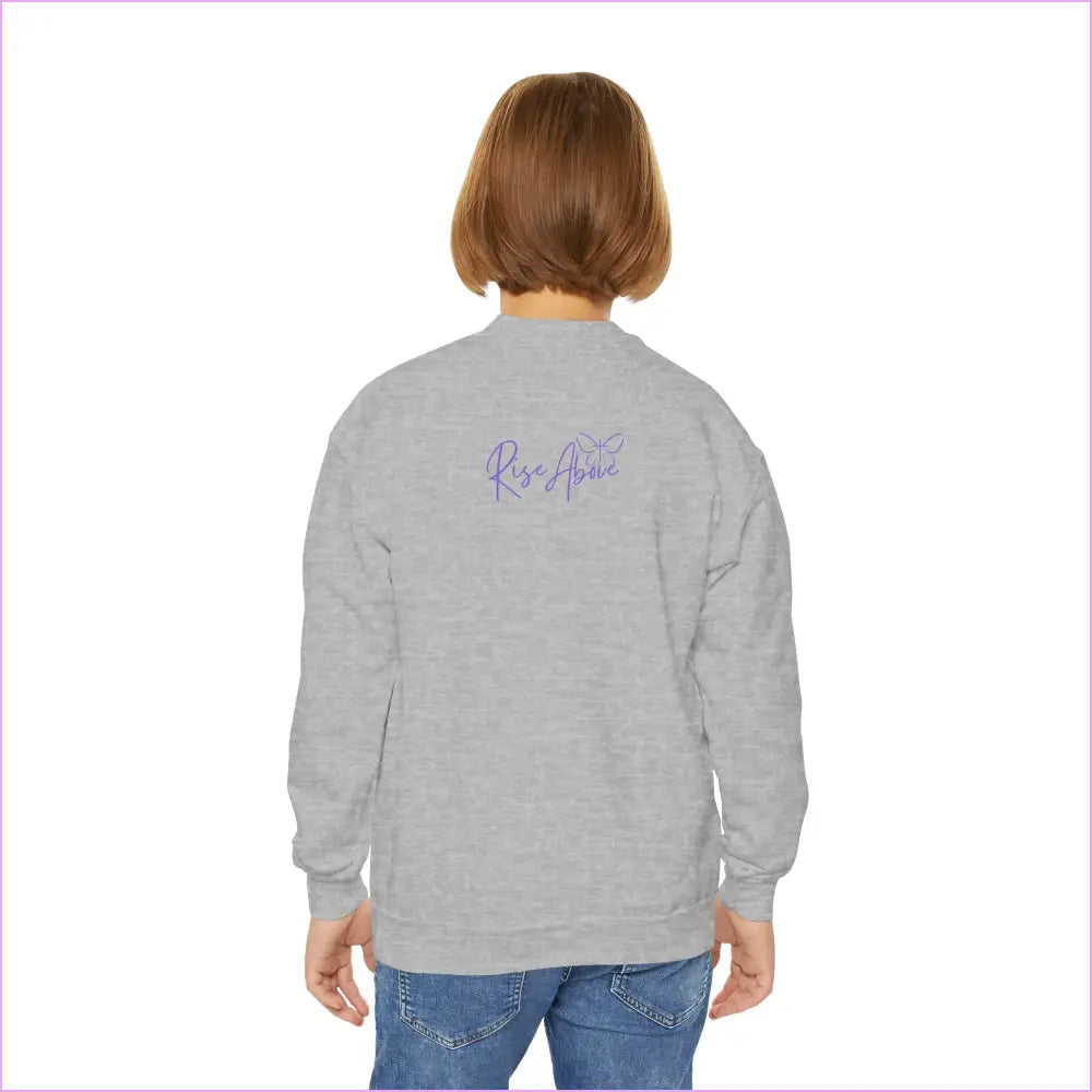 ’Bloom Your Own Way’ Inspirational Design Youth Crewneck - Kids clothes