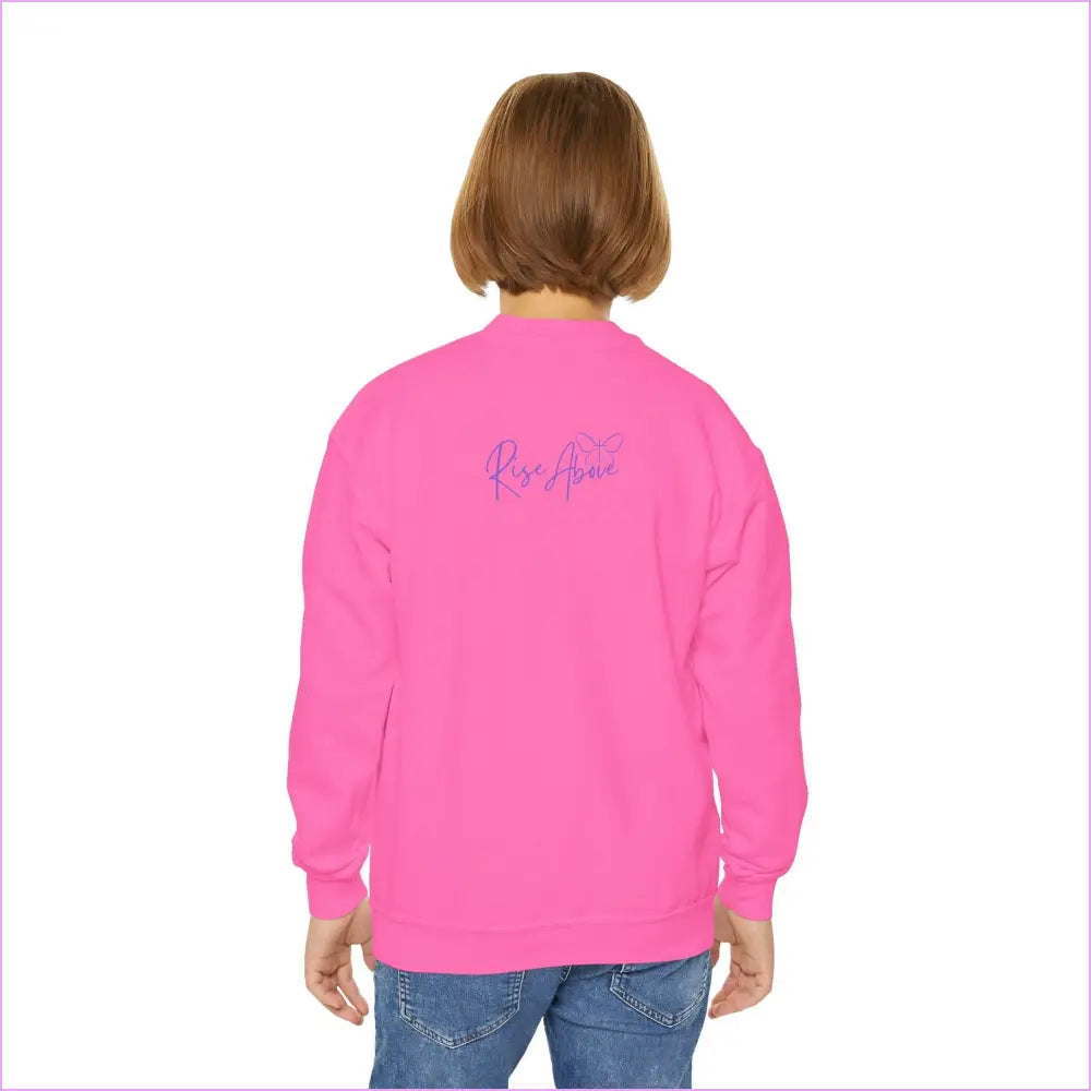 ’Bloom Your Own Way’ Inspirational Design Youth Crewneck - Kids clothes