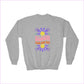 ’Bloom Your Own Way’ Inspirational Design Youth Crewneck - Sport Grey / XS - Kids clothes