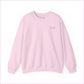 Bloom Your Own Way Unisex Heavy Blend™ Crewneck Sweatshirt - Inspirational Floral Design - Light Pink / S - Sweatshirt